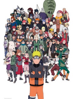 Buy Naruto Shippuden Group Maxi Poster Green/Black/Purple 61x91.5centimeter in UAE