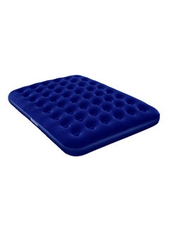 Buy Flocked Air Bed/queen 203x152x22cm  -26-67003 Blue 203x152x22cm in Saudi Arabia