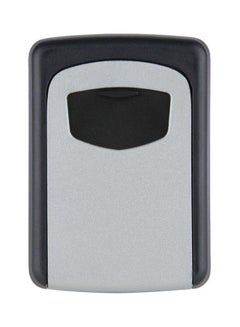 Buy Wall Mounted Electronic Key Hiding Storage Box Grey/Black 82x117x37mm in UAE