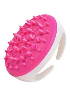 Buy Cellulite Massager And Remover Brush Mitt Pink/White in UAE