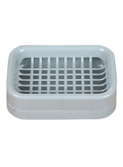 Buy Waterproof Soap Dish Grey 12.8x8.8x3.8cm in UAE