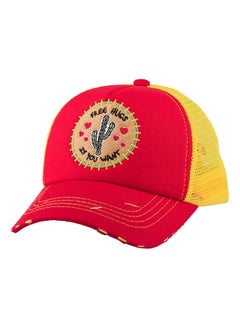 Buy Patch Hugs Cap Red/Yellow in UAE