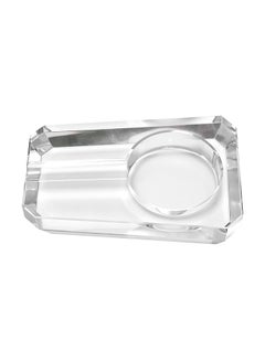 Buy Glass Ashtray Clear 15x9x4centimeter in UAE