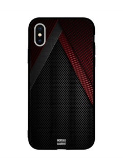 Buy Skin Case Cover -for Apple iPhone X Black Red & Grey Bilts Pattern Black Red & Grey Bilts Pattern in Egypt