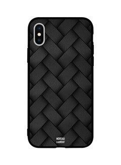 Buy Protective Case Cover for Apple iPhone XS Black Stripes Pattern in Egypt