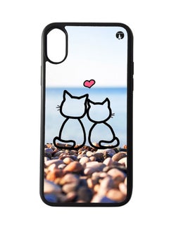 Buy Protective Case Cover for Apple iPhone X Cats in Saudi Arabia