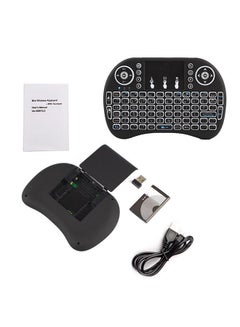 Buy 2.4Ghz Backlit Wireless Keyboard With Touchpad Black in UAE