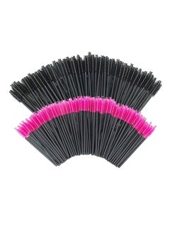 Buy 200-Piece Disposable Eyelash Mascara Brushes Multicolour in Saudi Arabia