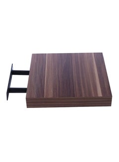 Buy MDF Floating Shelf Walnut 25x25x3.8cm in UAE