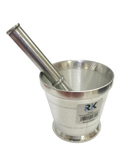 Buy Aluminium Mortar And Pestle Silver in UAE