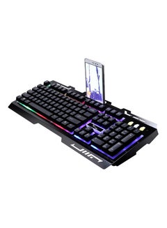 اشتري LED Backlit Wired Gaming Keyboard Black في السعودية