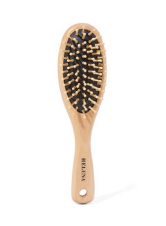 Buy Wooden Cushion Hair Brush Multicolour  / Wood color 21cm in UAE