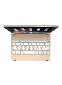 Buy Wireless Bluetooth Keyboard Protective Case For Apple iPad 9.7 Inch Gold in UAE