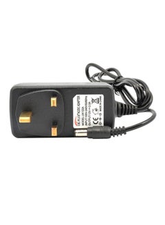Buy 12V 2Amps (2A) 3 Pin Power Supply Adapter For Household Electronics Routers Speakers CCTV Cameras Smart Phone USB Charging Devices Black in Saudi Arabia