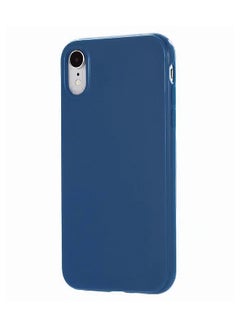 Buy Silicone Back Case Cover For Apple iPhone XR Blue in UAE