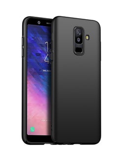 Buy Silicone Back Case Cover For Samsung Galaxy A6 Plus (2018) Black in Saudi Arabia