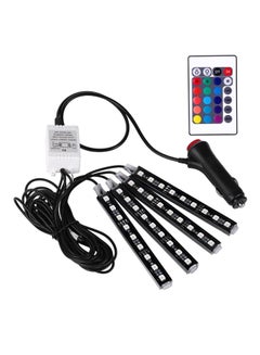 Buy 36 LED Bulb Car Light Strip With Remote Control, Multicolour in UAE