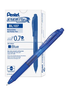 Buy 12-Piece 0.7mm Energel Pens Blue in UAE