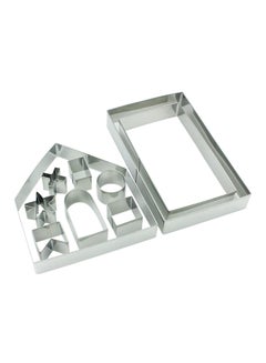 Buy 10-Piece 3D Cookie Cutter Silver in UAE