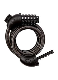 Buy 5-Digit Code Combination Bike Lock Cable 1.2meter 1.2meter in Saudi Arabia