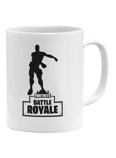 Buy Fortnite Battle Royale Dance Challenge Printed Coffee Mug White/Black in UAE