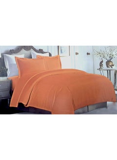 Buy 6-Piece Hotel Duvet Cover Set Microfiber Orange in Saudi Arabia