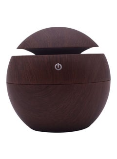 Buy Ultrasonic Air Humidifier With 7 Colour Changing LED Lights brown 10x10x10cm in Egypt