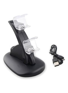 Buy Dual Controller Charging Stand - PlayStation 4/Pro/Slim Black/Clear in Egypt