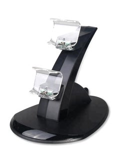 Buy Dual Charging Stand For PlayStation 4/Pro/Slim Controller Black/Clear in Saudi Arabia