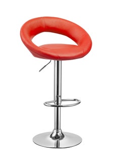 Buy Adjustable Bar Stool Red 52.5x50x80.5x100.5centimeter in Saudi Arabia