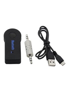 Buy Wireless 3.5mm Car Bluetooth Music Receiver With Mic in UAE