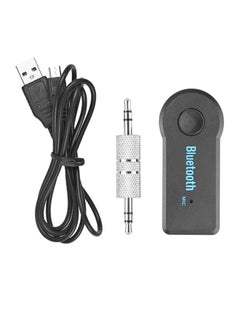 Buy Bluetooth Receiver Adapter With Aux 1bi.330.83888505.18 Black/Silver in UAE