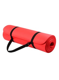 Buy Anti-Tear Exercise Mat With Carrying Strap 60x15centimeter in UAE
