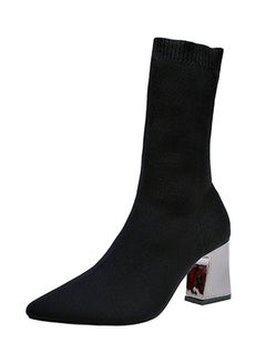 Buy Classic Sock Boots Black in Saudi Arabia