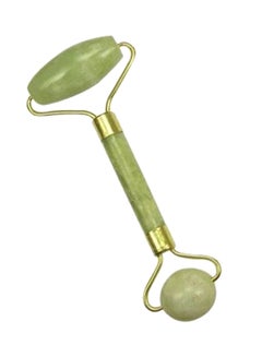 Buy Double Roller Face Massager Green/Gold 135mm in Saudi Arabia