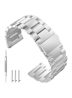 Buy Replacement Band For Samsung Gear S3 Classic/Frontier Silver in UAE