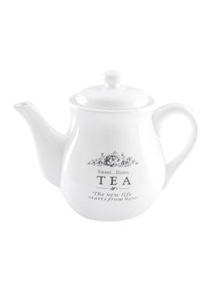 Buy Dolomite Sweet Home Tea Pot White 14x21.2x14.8cm in UAE