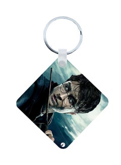Buy 2-In-1 Harry Potter Printed Keychain And Necklace Multicolour in Saudi Arabia