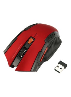 Buy 2.4Ghz Wireless Mouse With USB Adapter Red in UAE