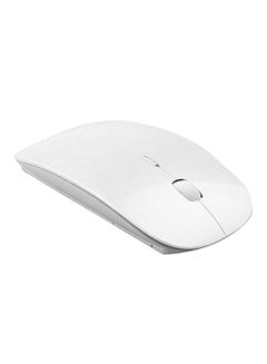 Buy Wireless Optical Slim Mouse White in Saudi Arabia