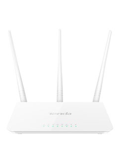 Buy F3 Wireless Router 300Mbps/2.4G Wi-Fi/Three 5dBi Antennas CN-Plug 300 Mbps White in Saudi Arabia