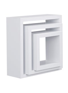 Buy 3-Piece Nicole Cube Set White in Saudi Arabia