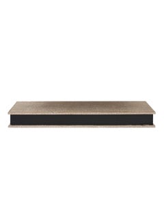 Buy Rectangular Wall Shelf Brown/Black 80x9x18.5cm in UAE