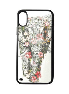 Buy Protective Case Cover For Apple iPhone XR An Elephant (Black Bumper) in Saudi Arabia