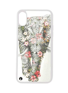 Buy Protective Case Cover For Apple iPhone XR An Elephant (White Bumper) in Saudi Arabia
