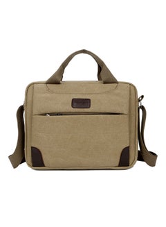 Buy Zippered Laptop Bag Brown in Saudi Arabia