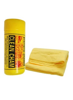 Buy Synthetic Chamois Cleaning Cloth Yellow 66x43x0.2cmcm in UAE