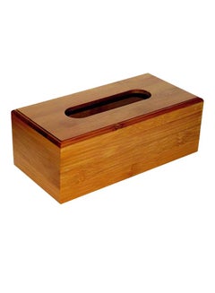 Buy Tissue Box Brown 8x11x22.5centimeter in Saudi Arabia