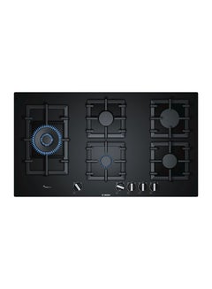 Buy Bosch Built-In Gas Hob 90 cm Tempered Glass PPS9A6B90 Black in Egypt