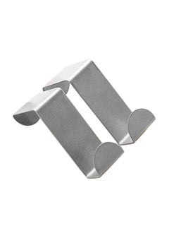 Buy 2-Piece Door Hook Set Silver 60x40mm in UAE